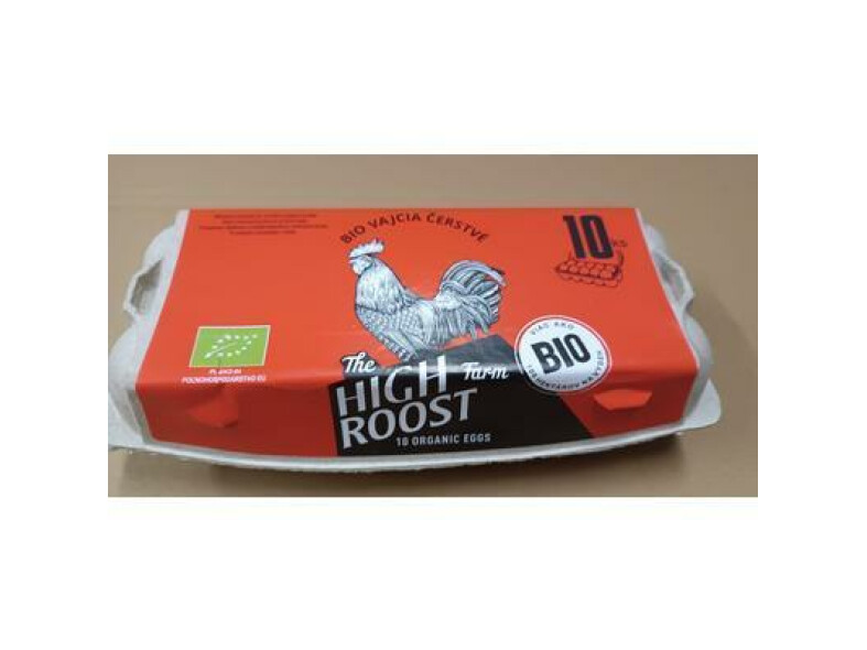VAJCIA BIO SLEPAČIE 10ks HIGH ROOST