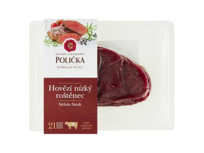 MÄSO ROŠTENKA HOVÄDZIA NÍZKA cca 300g OA /VÁHA/ POLIČKA