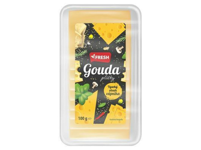 SYR PLÁTKY GOUDA 45% 100g FRESH