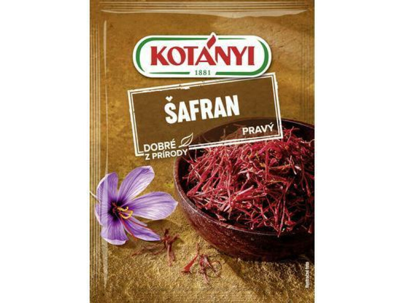 KORENIE ŠAFRAN PRAVÝ SUŠENÝ 0,12g KOTANYI