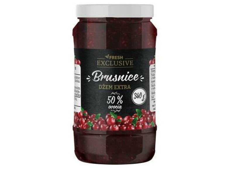 DŽEM BRUSNICE EXTRA 340g FRESH EXCLUSIVE