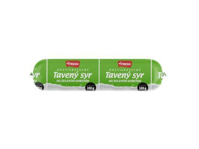 SYR TAVENÝ SO ZELENÝM KORENÍM 100g FRESH ČRIEVKO