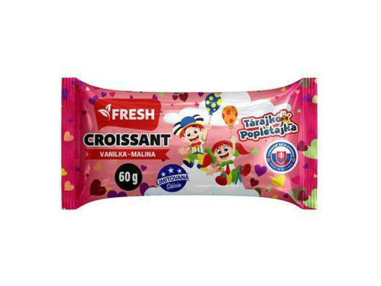 CROISSANT S VANILKOVO-MALINOVOU NÁPLŇOU 60g FRESH 