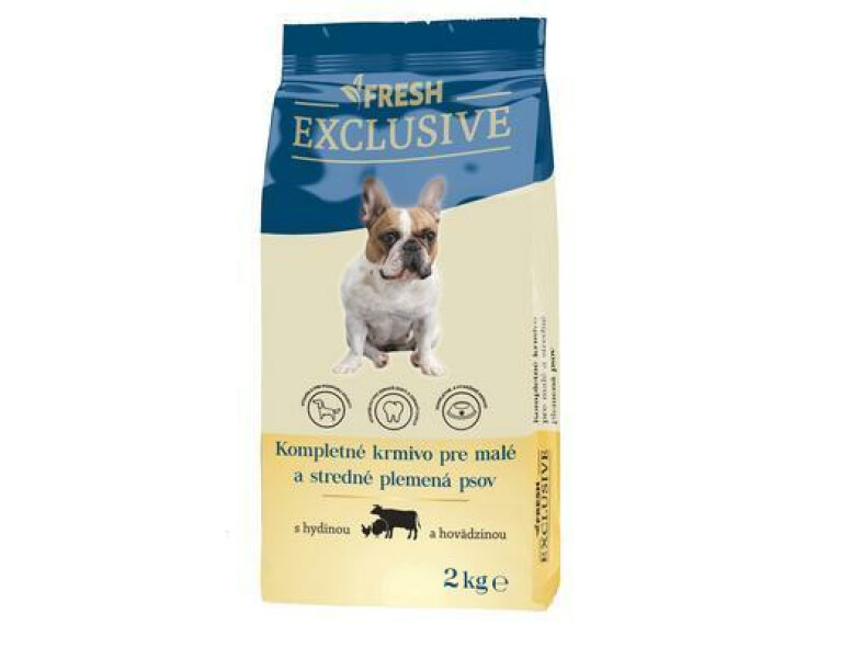 GRANULE PES HYDINA A HOVÄDZIE 2kg FRESH EXCLUSIVE