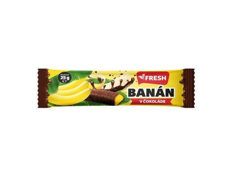 TYČINKA BANÁN V ČOKOLÁDE 25g FRESH