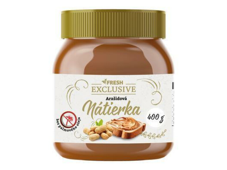 NÁTIERKA ARAŠIDOVÁ 400g FRESH EXCLUSIVE BEZ PALM. OLEJA