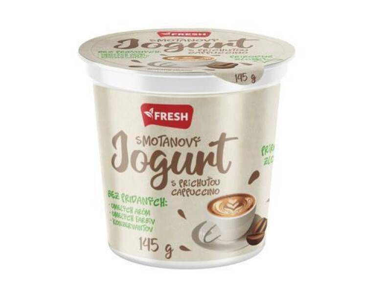 JOGURT SMOTANOVÝ CAPPUCCINO 145g FRESH 