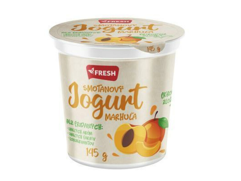 +++ JOGURT SMOTANOVÝ MARHUĽA 145g FRESH
