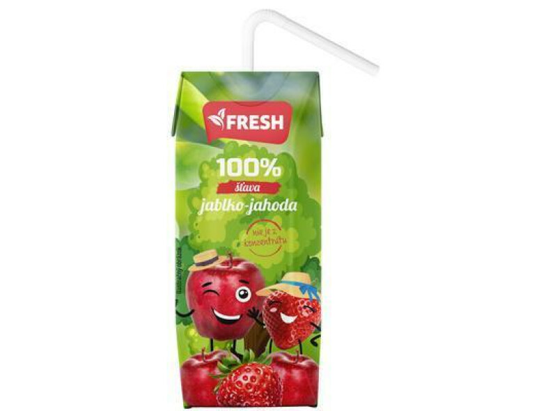 DŽÚS JABLKO-JAHODA 100% 0.25l FRESH