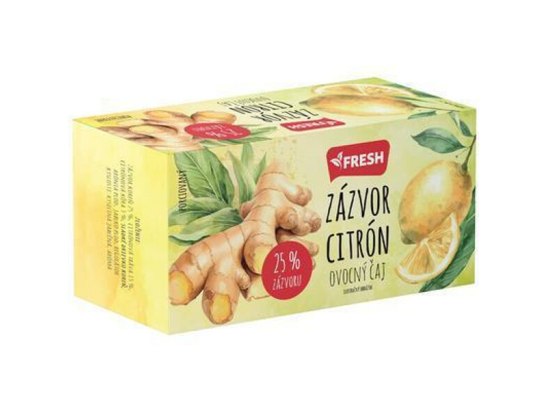ČAJ OVOCNÝ ZÁZVOR-CITRÓN 40g FRESH