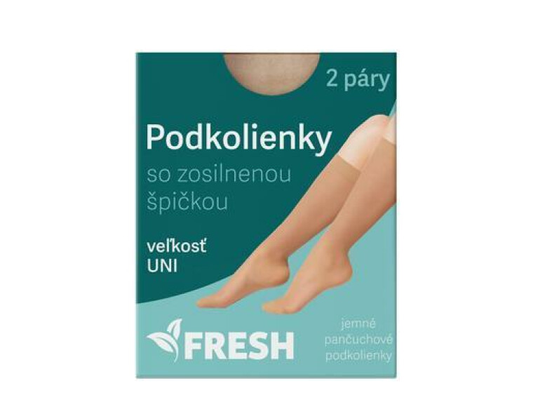 PODKOLIENKY DÁMSKE TELOVÉ 2 PÁRY UNI FRESH