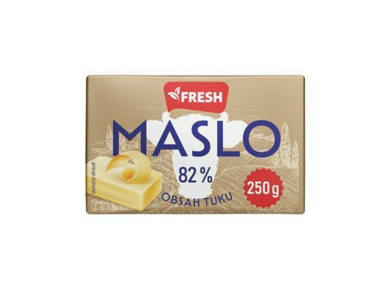 MASLO ČERSTVÉ 82% 250g FRESH