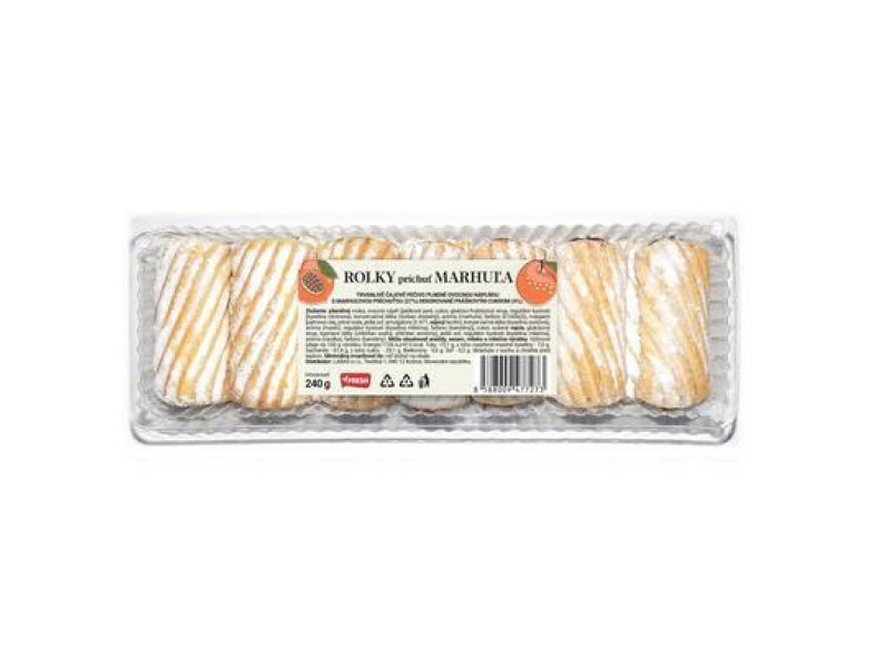 PEČIVO ČAJOVÉ ROLKY PRÍCHUŤ MARHUĽA 240g FRESH