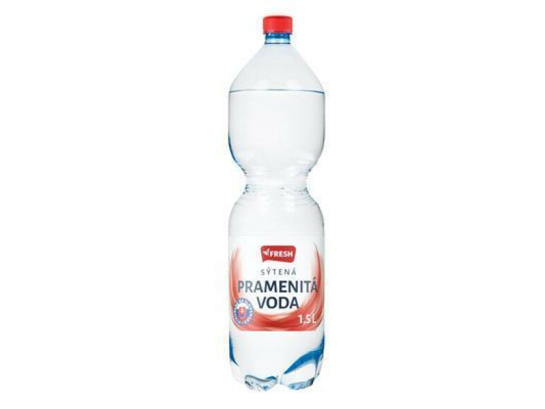 VODA PRAMENITÁ SÝTENÁ 1.5l PET FRESH VRATNÝ OBAL