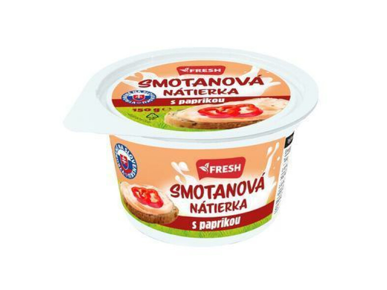 NÁTIERKA SMOTANOVÁ S PAPRIKOU 150g FRESH