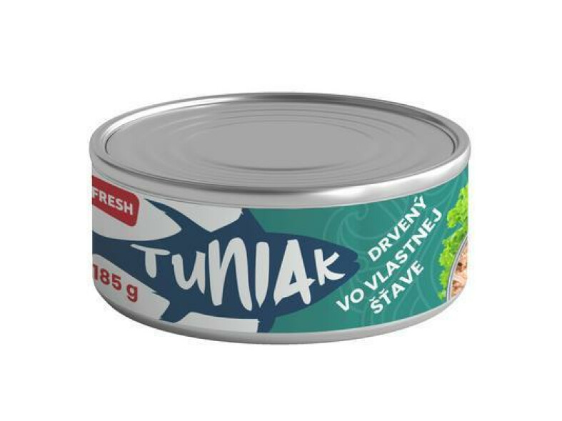TUNIAK VO VLASTNEJ ŠŤAVE DRVENÝ 185g / PP 130g FRESH