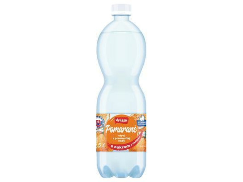 VODA SÝTENÁ POMARANČ 0.5l PET FRESH VRATNÝ OBAL