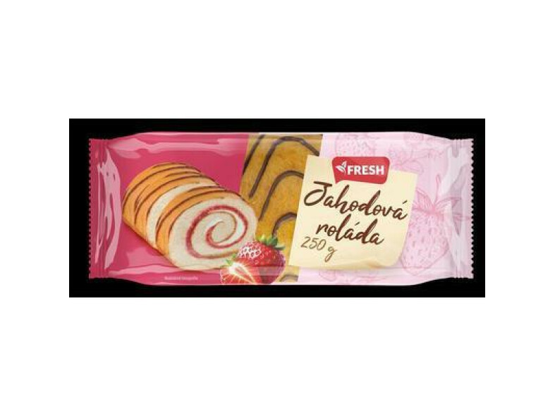 ROLÁDA JAHODOVÁ ZDOBENÁ 250g FRESH