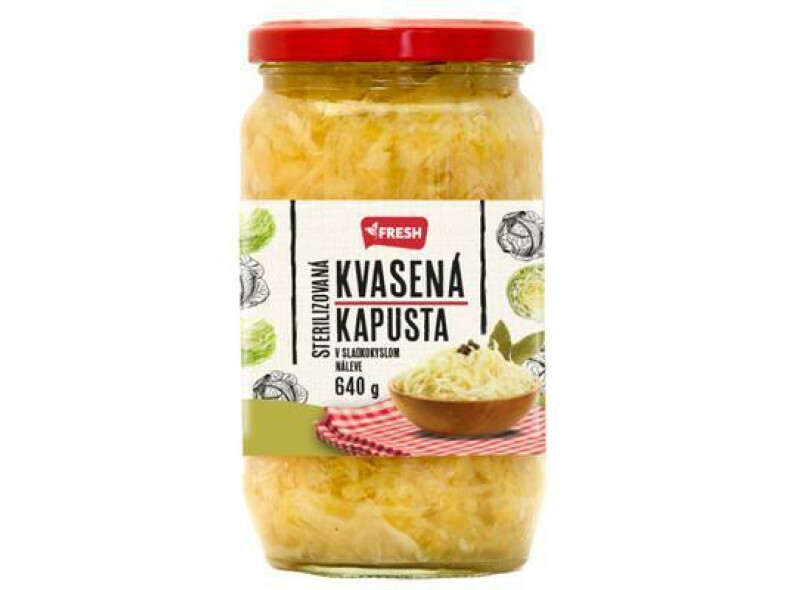 KAPUSTA KVASENÁ 640g / PP 420g FRESH