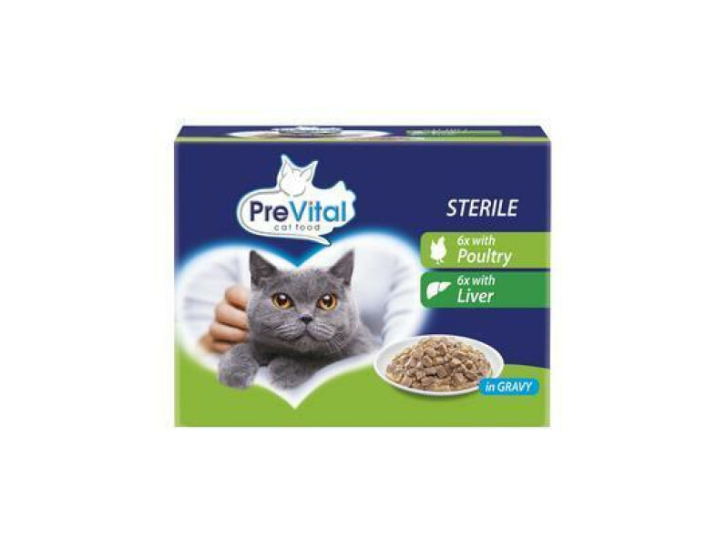 +++ KAPSIČKA MAČKA HYDINA-PEČEŇ STERIL 12x100g PREVITAL