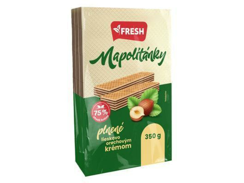 OBLÁTKY NAPOLITÁNKY S LIESKOVO ORECHOVÝM KRÉMOM 350g FRESH