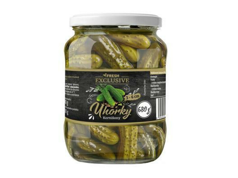 UHORKY STERILIZOVANÉ 3-6cm 680g / PP 400g FRESH EXCLUSIVE