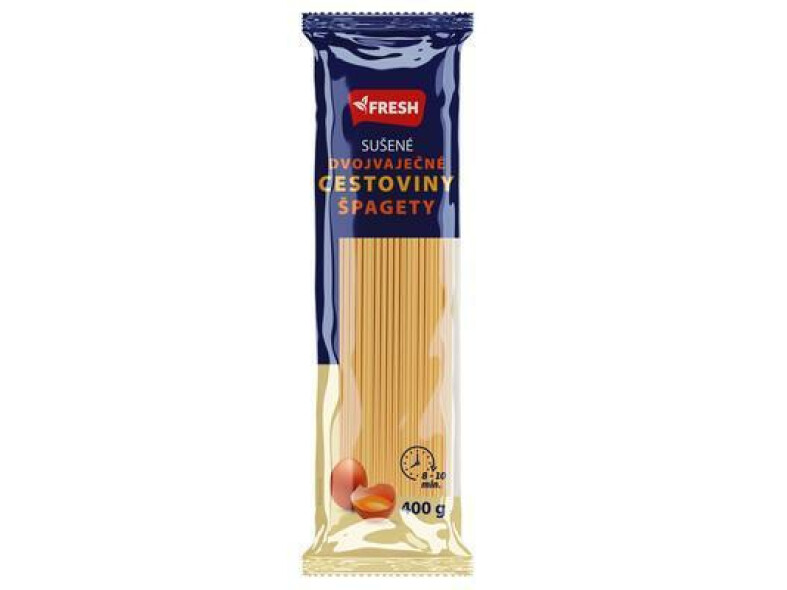 CESTOVINY ŠPAGETY DVOJVAJEČNÉ 400g FRESH