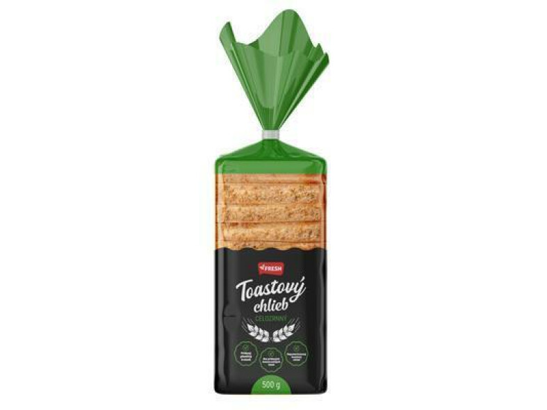 CHLIEB TOASTOVÝ CELOZRNNÝ 500g BK FRESH