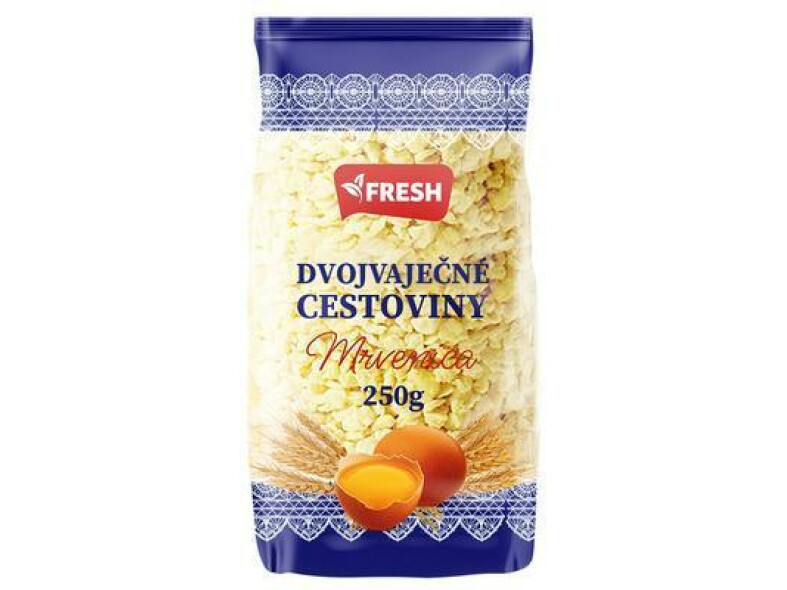 CESTOVINY MRVENICA VAJEČNÁ 250g FRESH