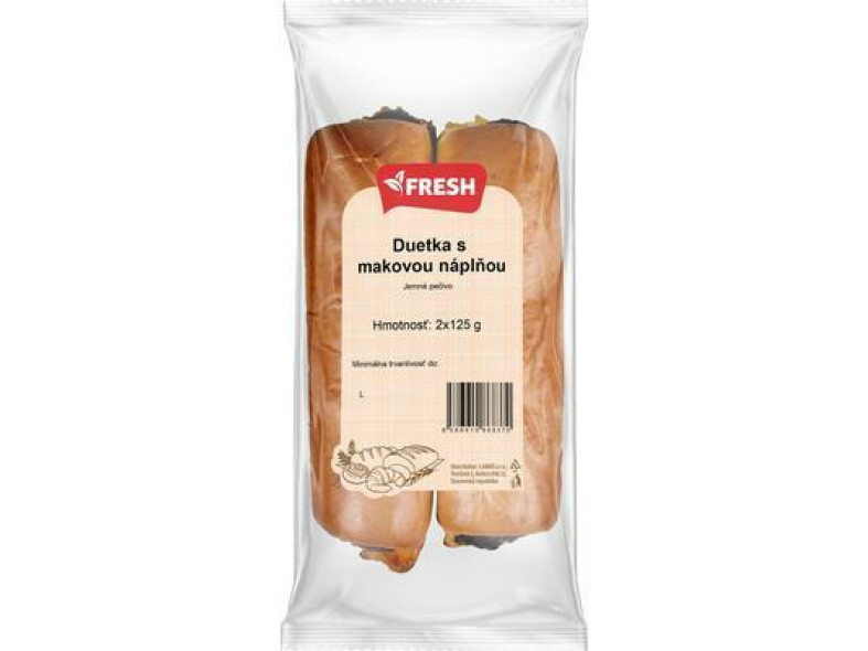 DUETKA MAKOVÁ 2x125g FRESH
