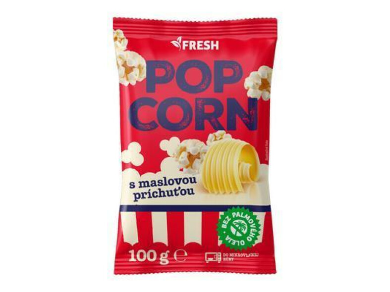 KUKURICA PUKANCOVÁ DO MIKROVL. MASLOVÁ PRÍCHUŤ 100g FRESH POPCORN