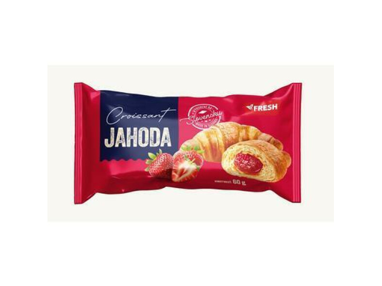 CROISSANT S JAHODOVOU NÁPLŇOU 60g FRESH 