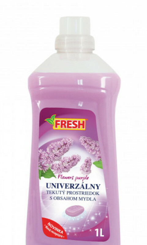 ČISTIACI PROSTRIEDOK UNIVERZÁLNY 1l FLOWERS PURPLE S MYDLOM SAVON MARSELIE FRESH