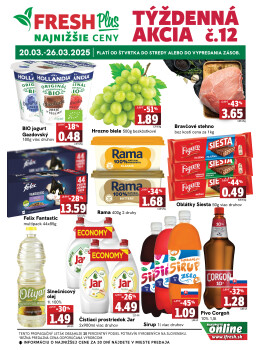 Týždenná akcia FRESH Plus