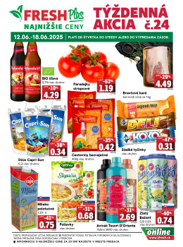 Týždenná akcia FRESH Plus