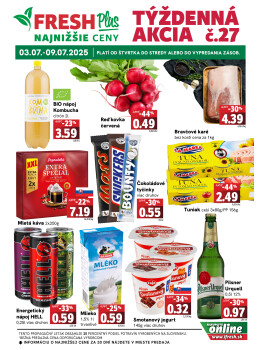 Týždenná akcia FRESH Plus