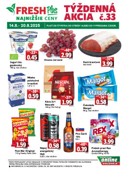 Týždenná akcia FRESH Plus