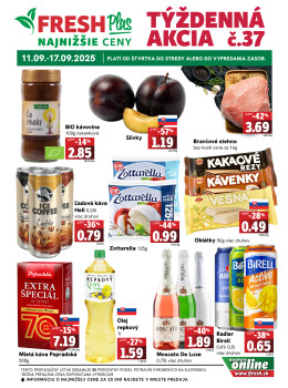 Týždenná akcia FRESH Plus
