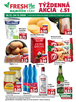 Týždenná akcia FRESH Plus