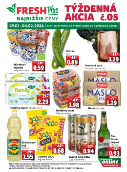 Týždenná akcia FRESH Plus